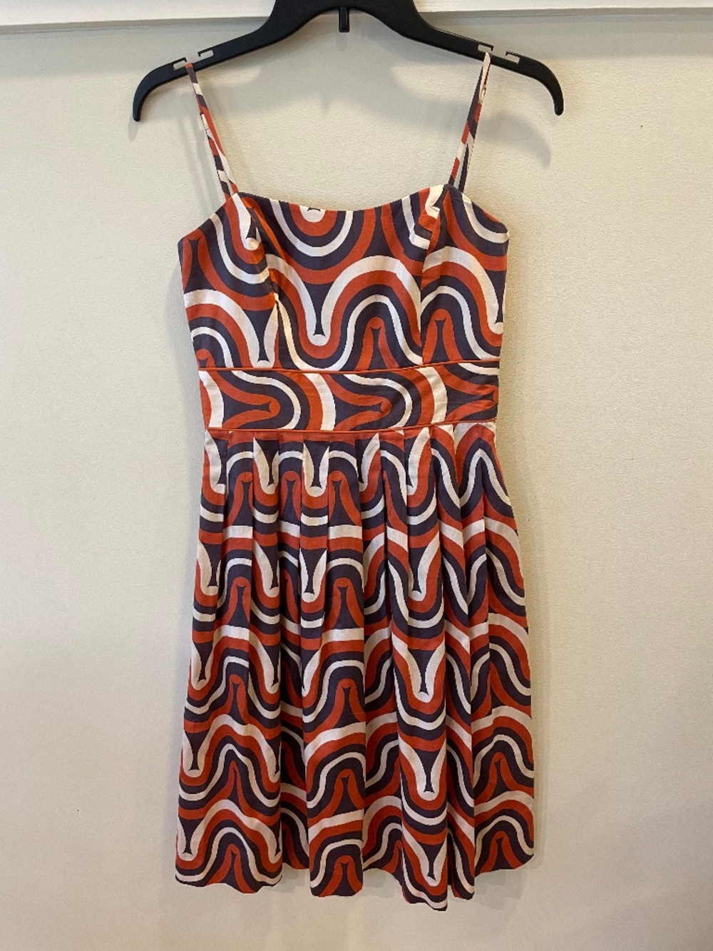 Vintage Zambelli Donna Retro Geometric Swirl Sundress Size S